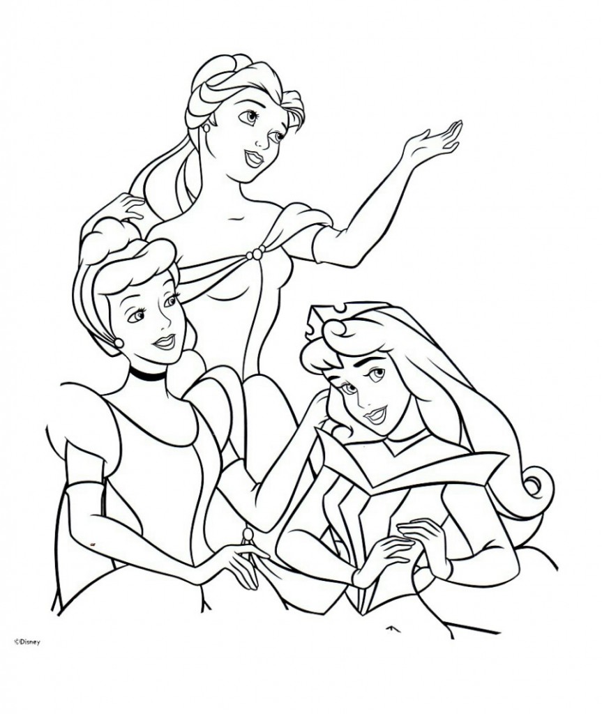 Desenhos para colorir princesas