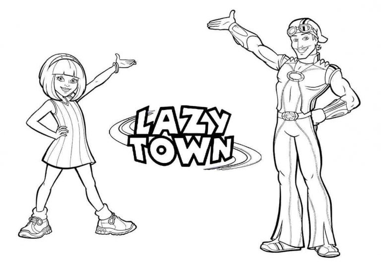 Desenhos De Lazytown Para Colorir E Pintar