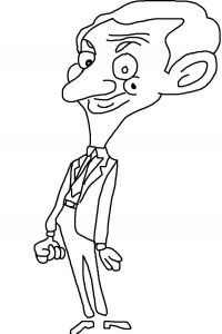 Desenhos De Mr Bean Para Colorir E Pintar