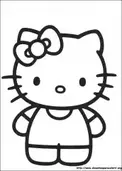 Hello Kitty na Padaria - Desenhos para Colorir - Brinquedos de Papel