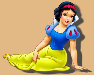 Que gostava do desenho da branca de neve colorido