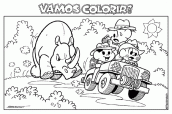 colorir a turma da monica