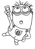 DESENHO DOS MINIONS PARA COLORIR (PINTAR DESENHOS  วาดภาพระบายสีภาพวาดเพื่อระบายสี 