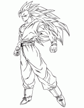 Goku para colorir  Goku desenho, Dragão para colorir, Tatuagens de  personagens de desenhos animados
