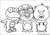 pororo para colorir e pintar