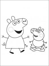 george e peppa imagens para colorir