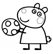 suzy ovelha peppa pig desenhos para colorir