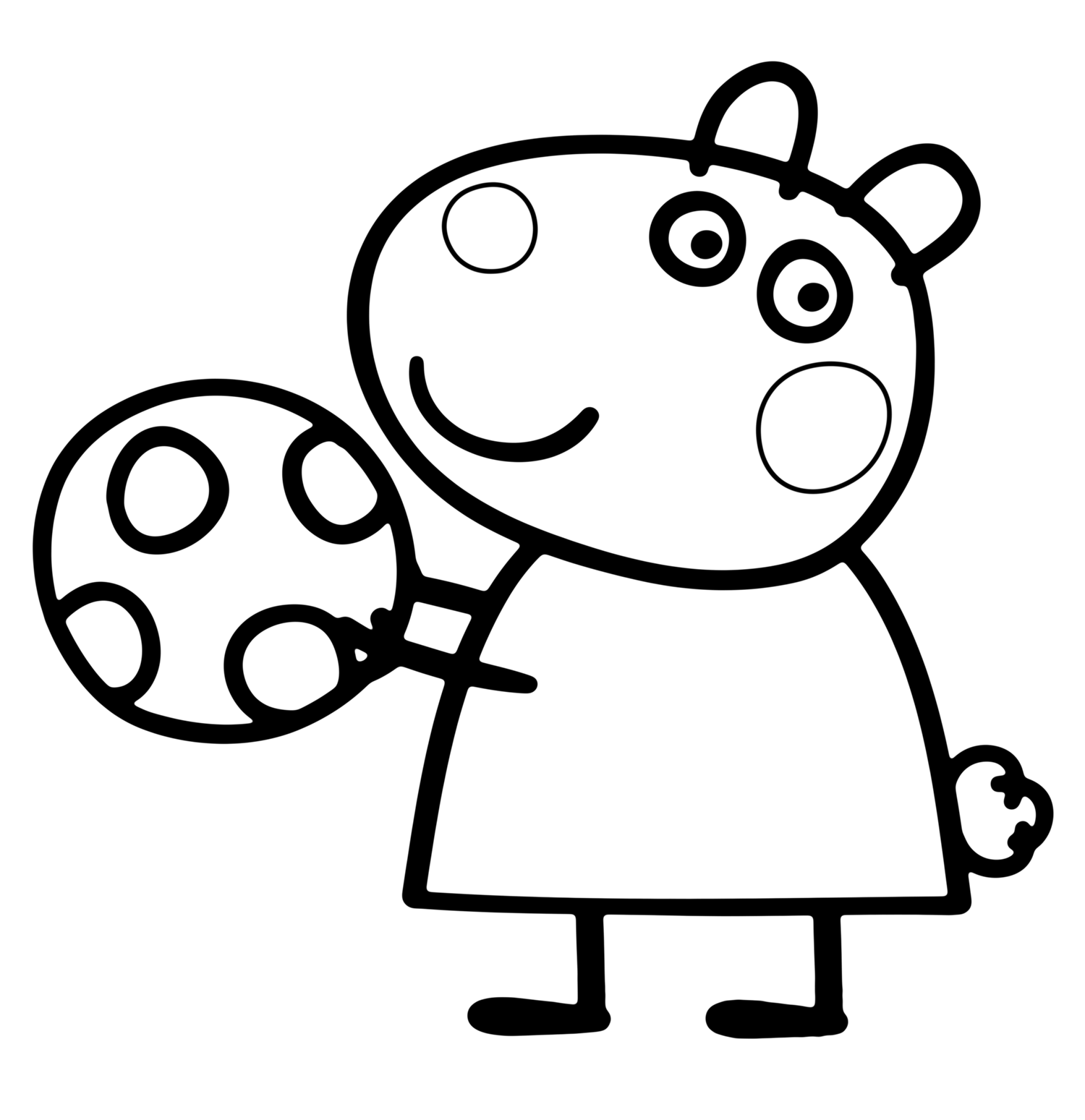 suzy ovelha peppa pig desenhos para colorir