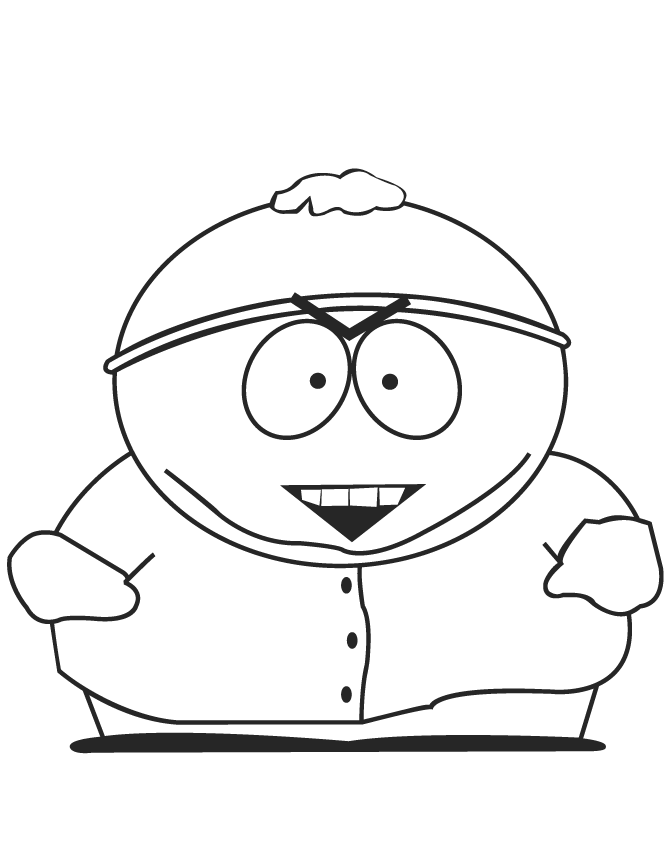 desenhos para colorir de south park