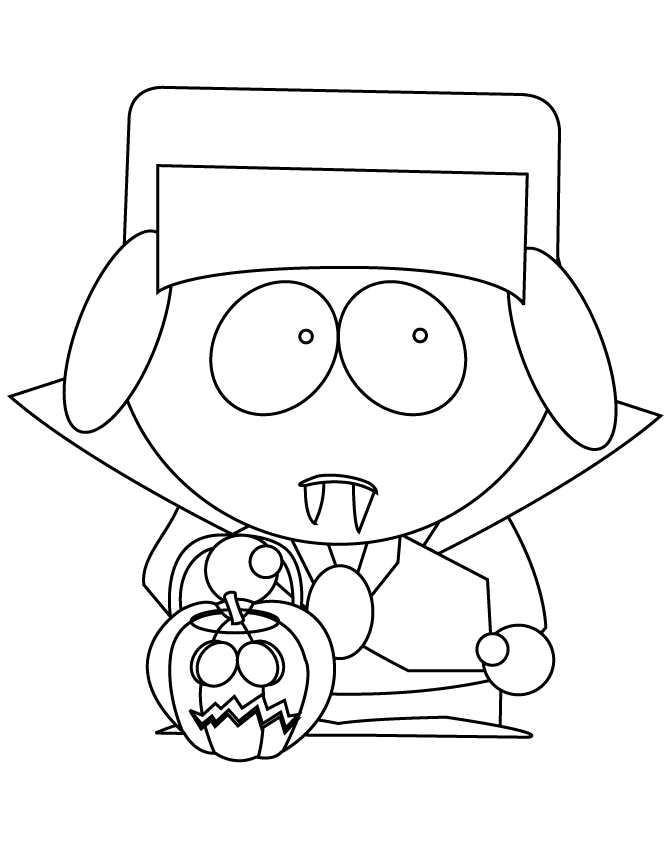 desenhos para pintar de south park