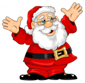 Papai Noel para colorir imagem