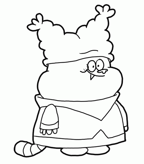 desenhos de chowder para pintar