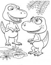 desenhos de dinotrem para pintar