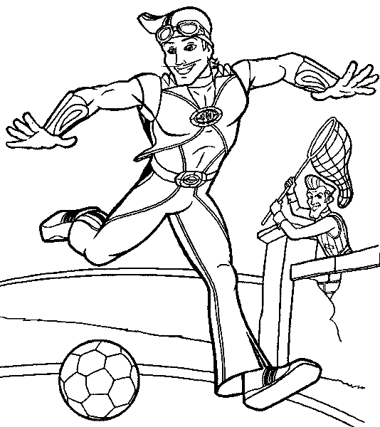 desenhos de lazytown para pintar