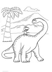 dinotrem para colorir