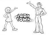 logo de lazytown para colorir