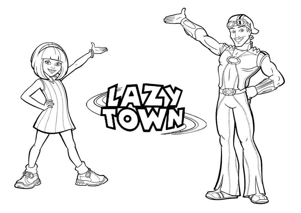 logo de lazytown para colorir