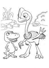 o comboio dos dinossauros para pintar