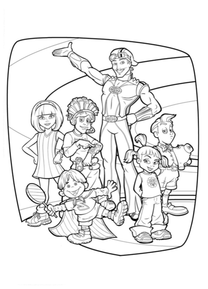 personagens de lazytown para colorir